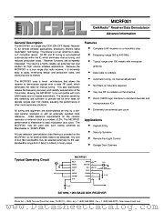 MICRF001BN datasheet pdf Micrel Semiconductor