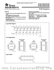 CY74FCT374TLCC datasheet pdf Texas Instruments