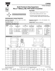 CWR06KH155J datasheet pdf Vishay