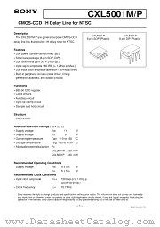 CXL5001P datasheet pdf SONY