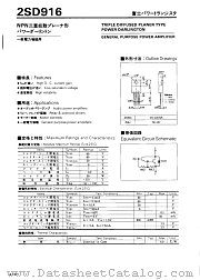 2SD916 datasheet pdf Fuji Electric