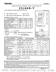 2SJ440-Y datasheet pdf TOSHIBA