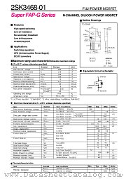 2SK3468-01 datasheet pdf Fuji Electric