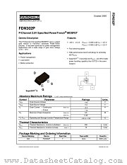 FDN302 datasheet pdf Fairchild Semiconductor
