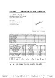 9012H datasheet pdf Unisonic Technologies