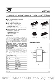 M27V401-200B1TR datasheet pdf ST Microelectronics