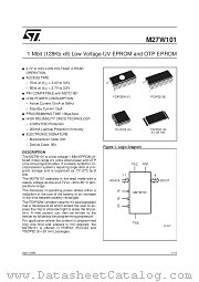 M27W101-80B6TR datasheet pdf ST Microelectronics