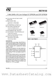 M27W102-80B6TR datasheet pdf ST Microelectronics