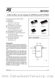 M27W401-200XB6TR datasheet pdf ST Microelectronics