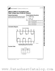 DM7417N datasheet pdf National Semiconductor