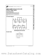 DM7414N datasheet pdf National Semiconductor