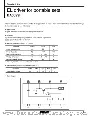 BA3899F datasheet pdf ROHM