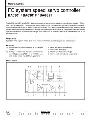 BA6301F datasheet pdf ROHM