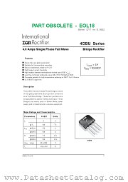 4GBU datasheet pdf International Rectifier