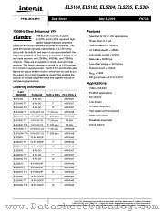EL5205IS-T13 datasheet pdf Intersil