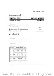 70MT datasheet pdf International Rectifier