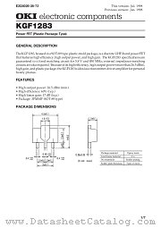 KGF1283 datasheet pdf OKI electronic eomponets