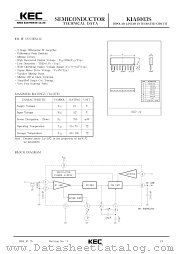 KIA6003 datasheet pdf Korea Electronics (KEC)
