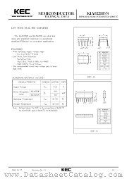 KIA6259 datasheet pdf Korea Electronics (KEC)