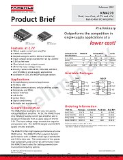 KM4270IM8 datasheet pdf Fairchild Semiconductor