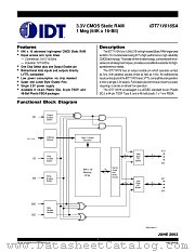 IDT71V016SA12BFI8 datasheet pdf IDT