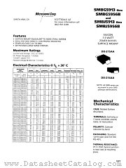 SMBG5947 datasheet pdf Microsemi