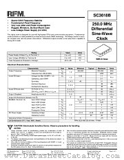 SC3018B datasheet pdf RF Monolithics Inc