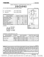 SC5262 datasheet pdf TOSHIBA