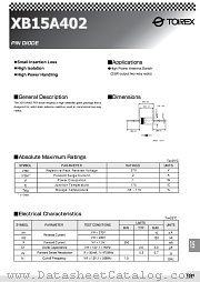 1106_XB15A402 datasheet pdf Torex Semiconductor