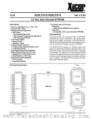X28LC512J-15 datasheet pdf Xicor