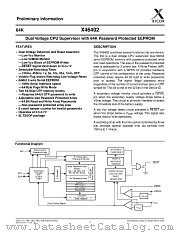 X46402V8E-3.1 datasheet pdf Xicor