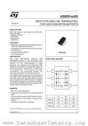 USBDFXXW5 datasheet pdf ST Microelectronics