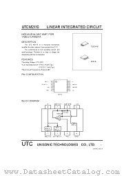 UTCM2110 datasheet pdf Unisonic Technologies