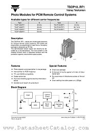TSOP1840RF1 datasheet pdf Vishay