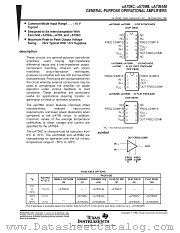 UA709CD datasheet pdf Texas Instruments