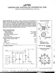 UA726 datasheet pdf Fairchild Semiconductor