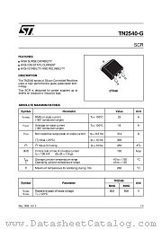 TN2540-G datasheet pdf ST Microelectronics