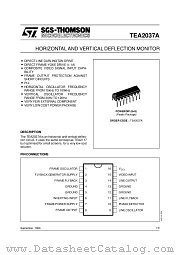 TEA2037 datasheet pdf ST Microelectronics