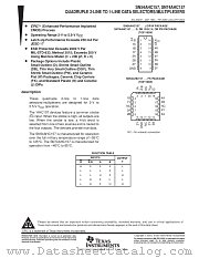 SN54AHC157FK datasheet pdf Texas Instruments