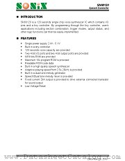 SN68120 datasheet pdf SONiX Technology Company