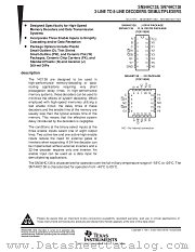 SN54HC138W datasheet pdf Texas Instruments