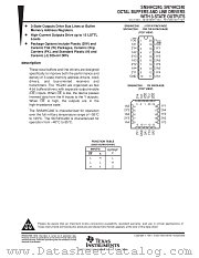 SN54HC240FK datasheet pdf Texas Instruments