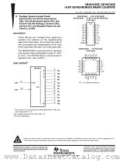 SN54HC4020W datasheet pdf Texas Instruments