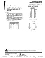 SN54HC688W datasheet pdf Texas Instruments