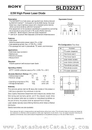 SLD322XT-25 datasheet pdf SONY