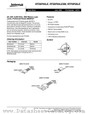 RFD8P06LESM datasheet pdf Intersil