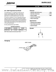 RHRP6120CC datasheet pdf Intersil