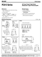 PC813 datasheet pdf SHARP