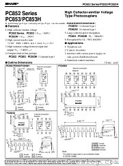 PC853H datasheet pdf SHARP