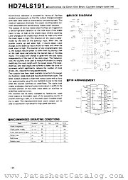 74LS191 datasheet pdf Hitachi Semiconductor